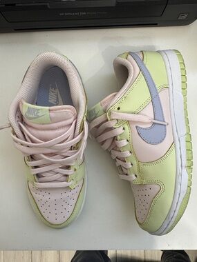 Nike Low-Top Sneakers in Pastel Pink, Lime & Lavender